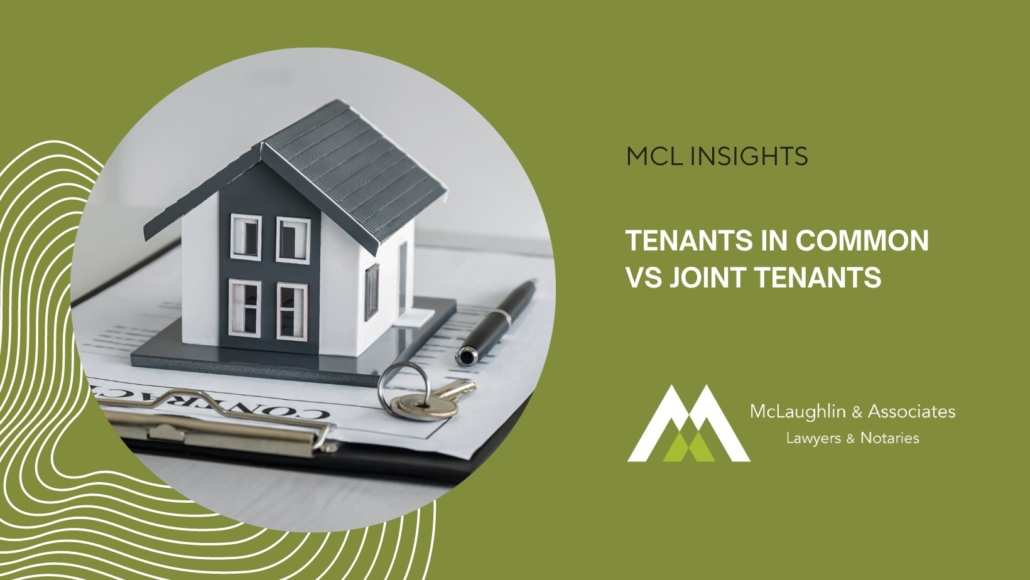 Tenants in common vs Joint tenants